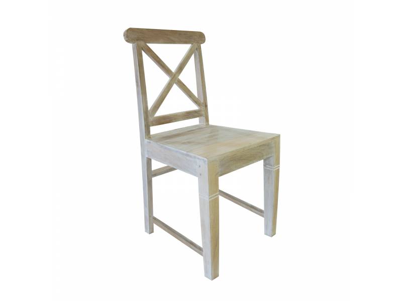 MAISON KIKA Καρέκλα Dining Ξύλo Mango - Antique Άσπρο