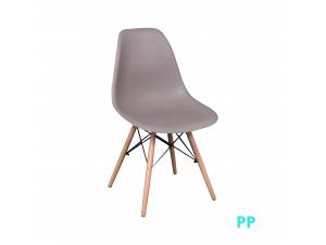 ART Wood Καρέκλα Τραπεζαρίας Κουζίνας Ξύλο - PP Sand Beige