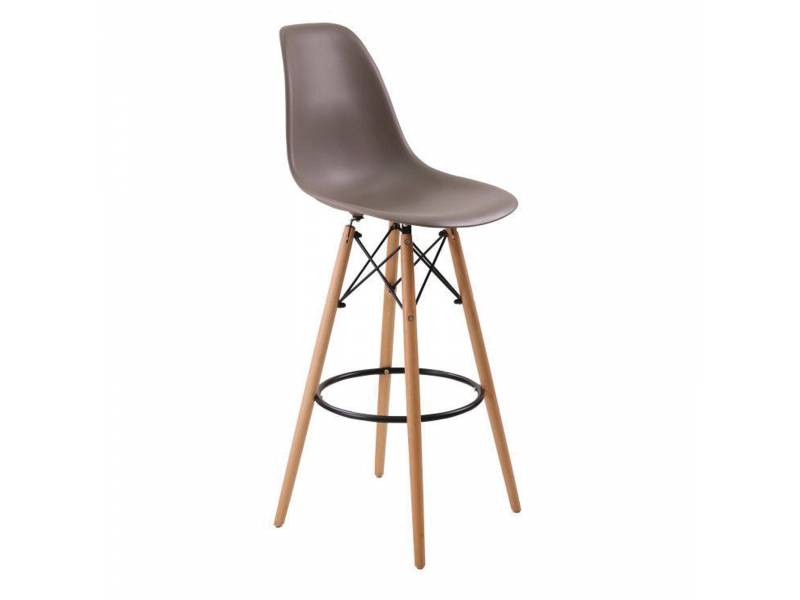 ART Wood Σκαμπό BAR με Πλάτη