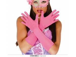 Γάντια Ανοιχτό Ροζ Μακριά 42cm