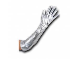 Γάντια Ασημί Γυαλιστερά 50cm