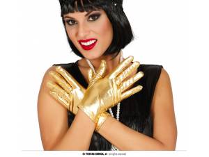 Γάντια Κοντά Χρυσά 22cm