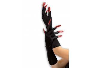 Γάντια Μαύρα Με Νύχια