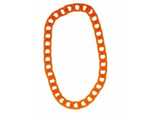 Κολιέ Αλυσίδα Fluo Πορτοκαλί