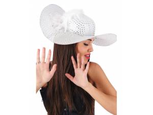 Λευκό Καπέλο Με Πούλιες Και...