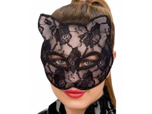 Μάσκα Γάτας με Δαντέλα