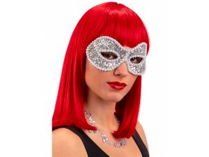 Μάσκα Ματιών Ασημί Με...