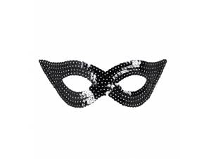 Μάσκα Ματιών Μαύρη Με Πούλιες