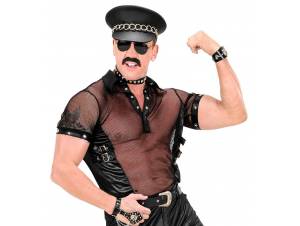 Μπλούζα Δίχτυ Δερματίνη