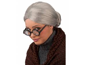 Περούκα Γιαγιά Με Κότσο