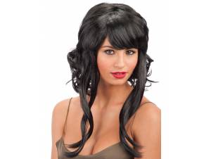 Περούκα Μαύρη Σγουρή Με...