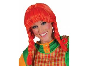 Περούκα Πορτοκαλί Πίπη...