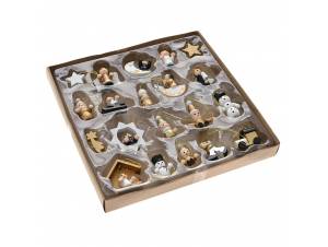 Ξύλινα χρυσά στολίδια...