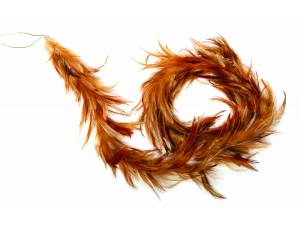 Γιρλάντα Με Πούπουλα Καφέ...