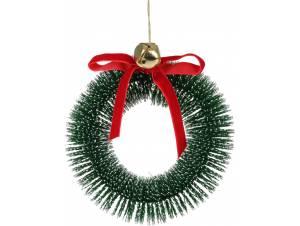 Στολίδι Στεφανάκι Πρασινο 12cm