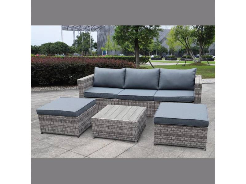 Set Καθιστικό από Αλουμίνιο Rattan