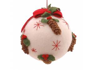 Μπάλα ντεκόρ άσπρη με...