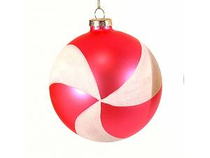 Γυάλινη ροζ/μπλε Μπάλα...