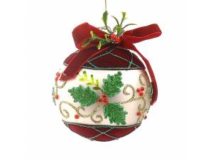 Γυάλινη κόκκινη μπάλα,...