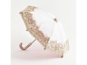 Βελούδινη ομπρέλα ροζ με...