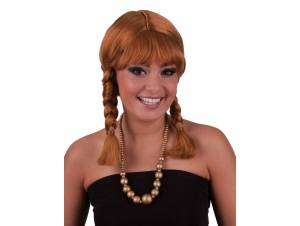Περούκα Καστανή Με Κοτσίδες...