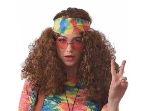 Αποκριάτικη περούκα Χίπισσα