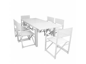 ραπεζαρία Αλουμινίου επεκτεινόμενη DIR-MAD.150-210 x90 εκ. έπιπλα κήπου bigstore.gr