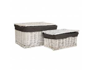 ΣΕΤ 2 ΛΕΥΚΟ ΨΑΘΙΝΟ ΚΑΛΑΘΙ...