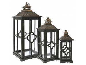  ΣΕΤ 3 ΜΑΥΡΟ ΞΥΛΙΝΟ ΦΑΝΑΡΙ...