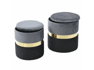  ΣΕΤ 2 ΜΑΥΡΟ ΓΚΡΙ KAI ΧΡΥΣΟ...