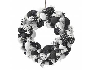  ΣΤΕΦΑΝΙ ΜΕ ΑΣΠΡΑ KAI ΜΑΥΡΑ...