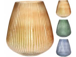  ΒΑΖΟ ΑΠΟ ΓΥΑΛΙ 24X28CM 3ΣΧΔ