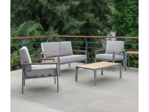 Set Σαλόνι κήπου Αλουμινίου Polywood