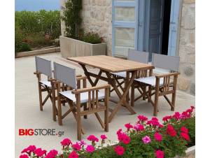 Set 5 τεμ. Τραπεζαρία Κήπου Ξύλινη Teak