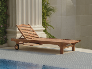 Ξύλινη ξαπλώστρα Teak