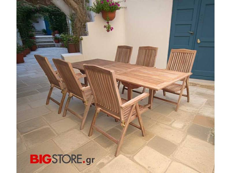 Τραπεζαρία Κήπου Ξύλινη Teak