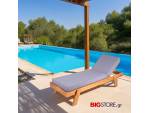 Ξύλινη ξαπλώστρα Teak