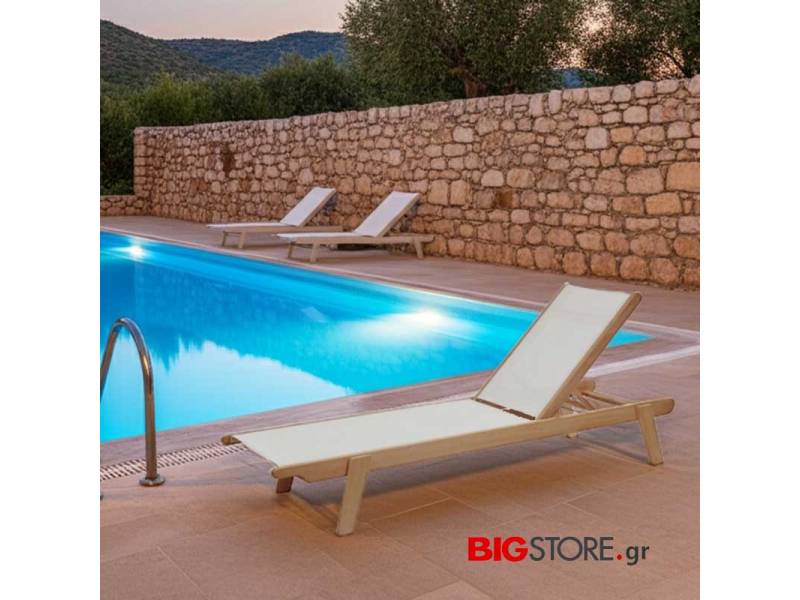 Ξύλινη ξαπλώστρα Pvc 4x4