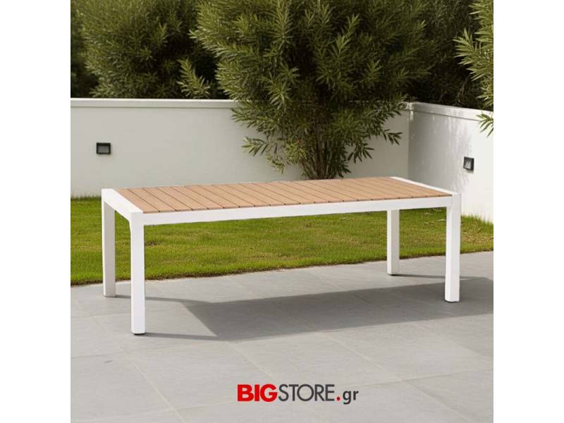 Τραπέζι αλουμινίου-Polywood επεκτεινόμενο 225-295x100 cm