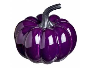 Κολοκύθα Κεραμική Μωβ 16x15cm