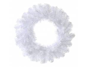 Λευκό στεφάνι 50 εκ. PVC 100%