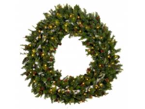 Πράσινο στεφάνι PRE-LIT...