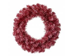 Στεφάνι 50 εκ. ροζ PVC 100%