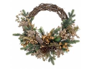 Πράσινο στεφάνι με σαμπάνι...