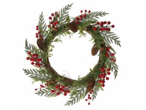 Στεφάνι ξύλινο με φύλλα και...