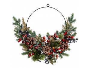 Παγωμένο πράσινο στεφάνι με...