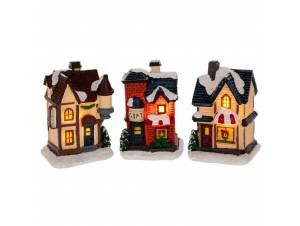 Σετ 3 σπιτάκια με LED φως...
