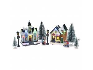 Φωτιζόμενο σκηνικό χωριό με...