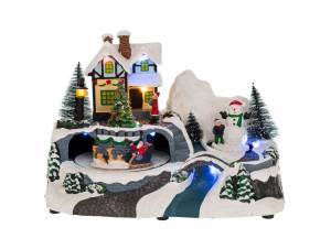 Φωτιζόμενο χωριό με Άγιο...