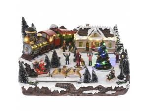 Χριστουγεννιάτικο χωριό με...